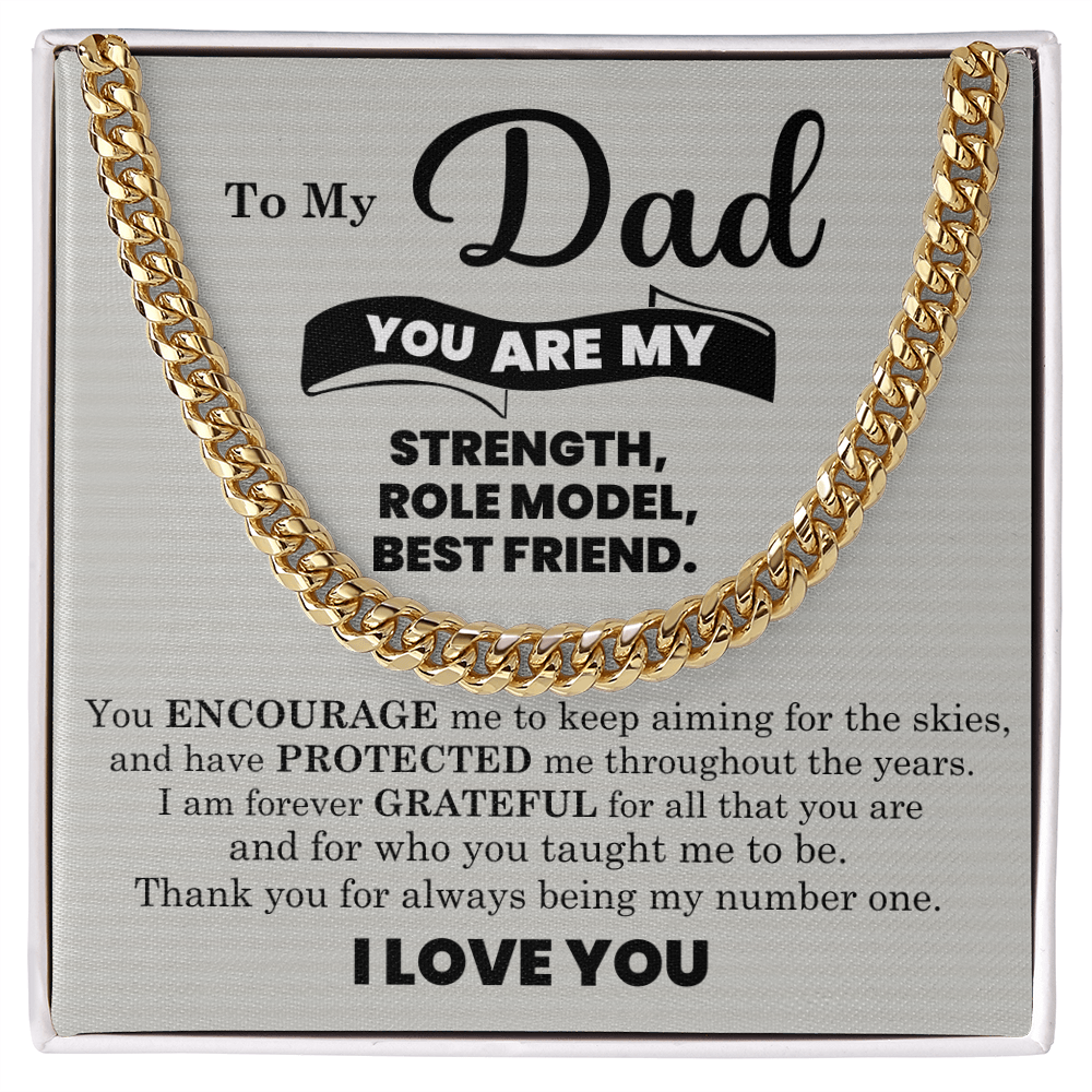 To My Dad - Cuban Link Chain Gift
