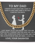To My Dad - Cuban Link Chain Gift