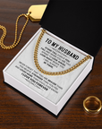 To My Husband - Cuban Link Chain Gift