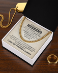 To My Husband - Cuban Link Chain Gift