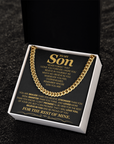 To My Son - Cuban Link Chain Gift