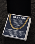 To My Son - Cuban Link Chain Gift