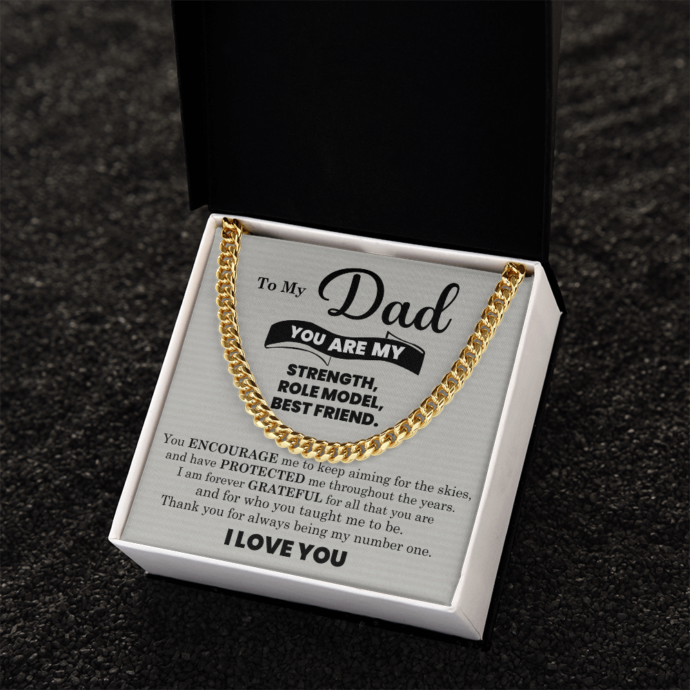 To My Dad - Cuban Link Chain Gift