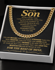 To My Son - Cuban Link Chain Gift