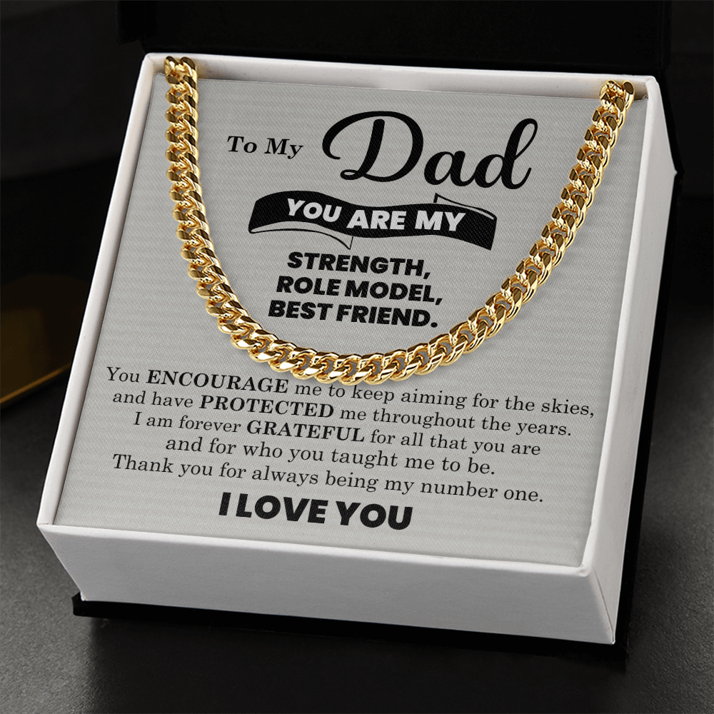 To My Dad - Cuban Link Chain Gift