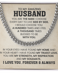 To My Husband - Cuban Link Chain Gift