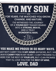 To My Son - Cuban Link Chain Gift