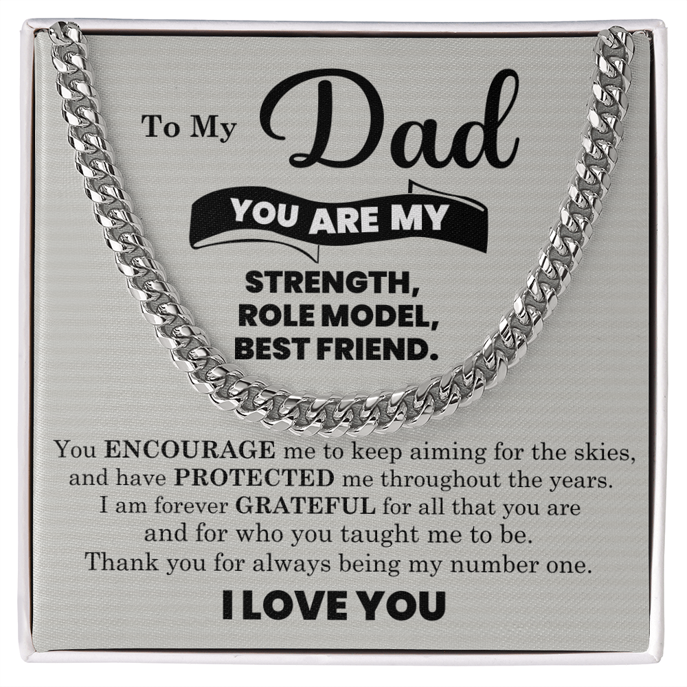 To My Dad - Cuban Link Chain Gift