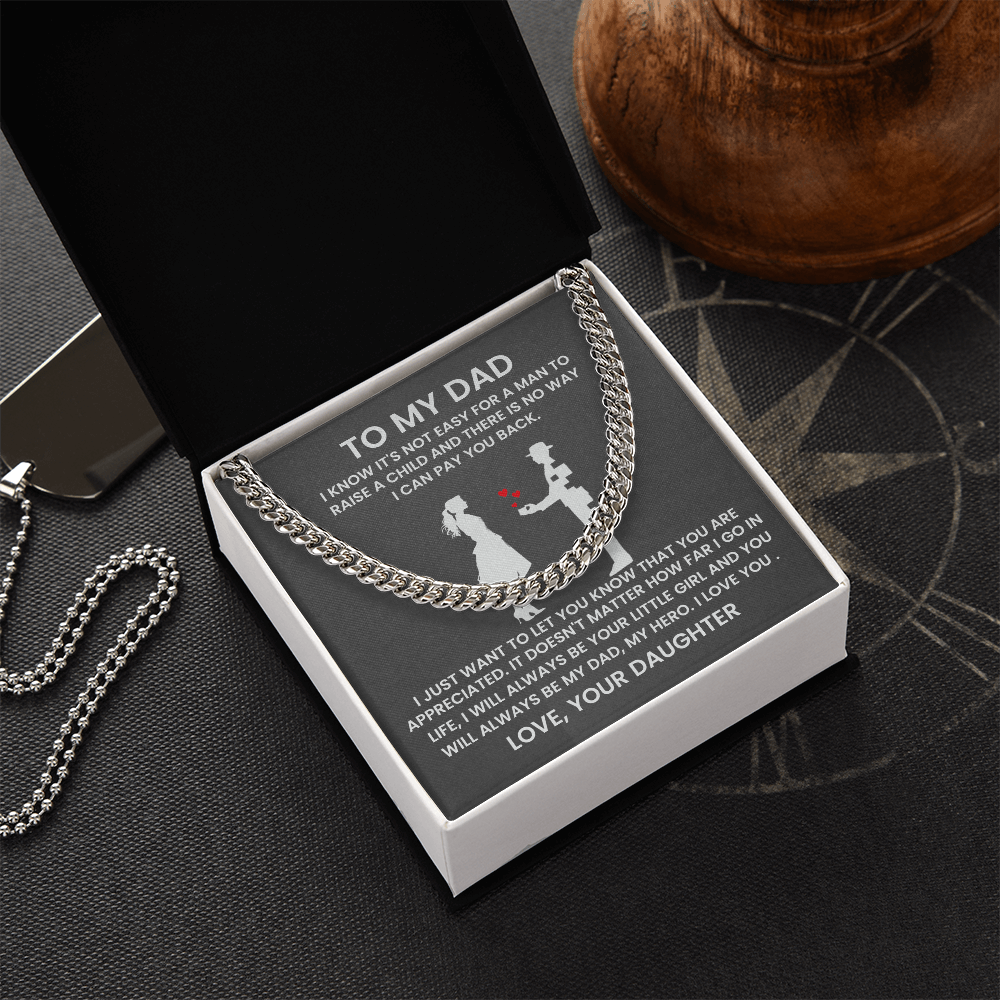 To My Dad - Cuban Link Chain Gift