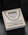 To My Husband - Cuban Link Chain Gift