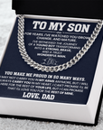 To My Son - Cuban Link Chain Gift
