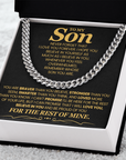 To My Son - Cuban Link Chain Gift