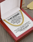 To My Husband - Cuban Link Chain Gift