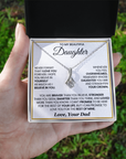 To My Daughter - Forever Love Necklace Gift From Dad