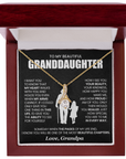 To My Granddaughter - Alluring Beauty Necklace Gift
