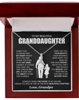 To My Granddaughter - Alluring Beauty Necklace Gift