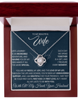 To My Wife - Love Knot Necklace Gift