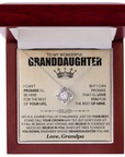 To My Granddaughter - Love Knot Necklace Gift