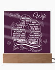 To My Wife - Acrylic Square Plaque Gift