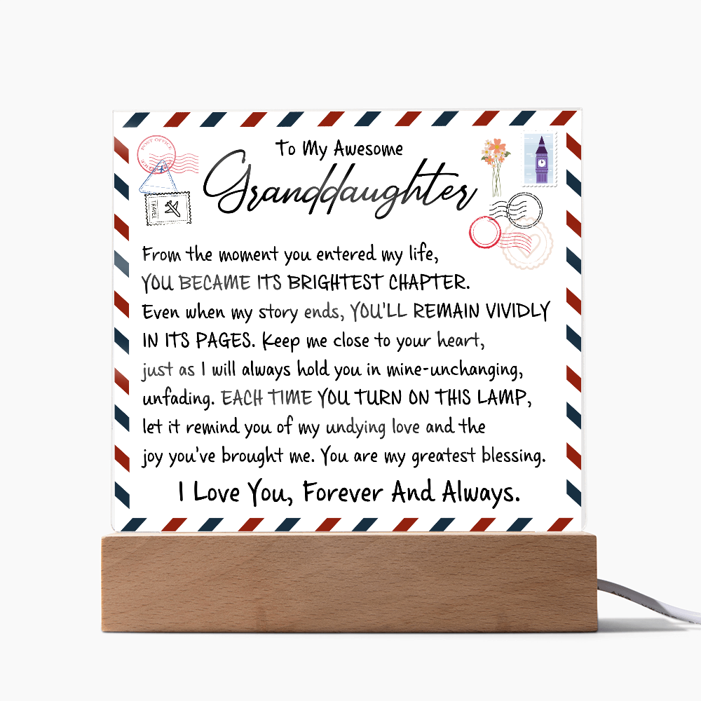 To My Wife - Acrylic Square Plaque Gift