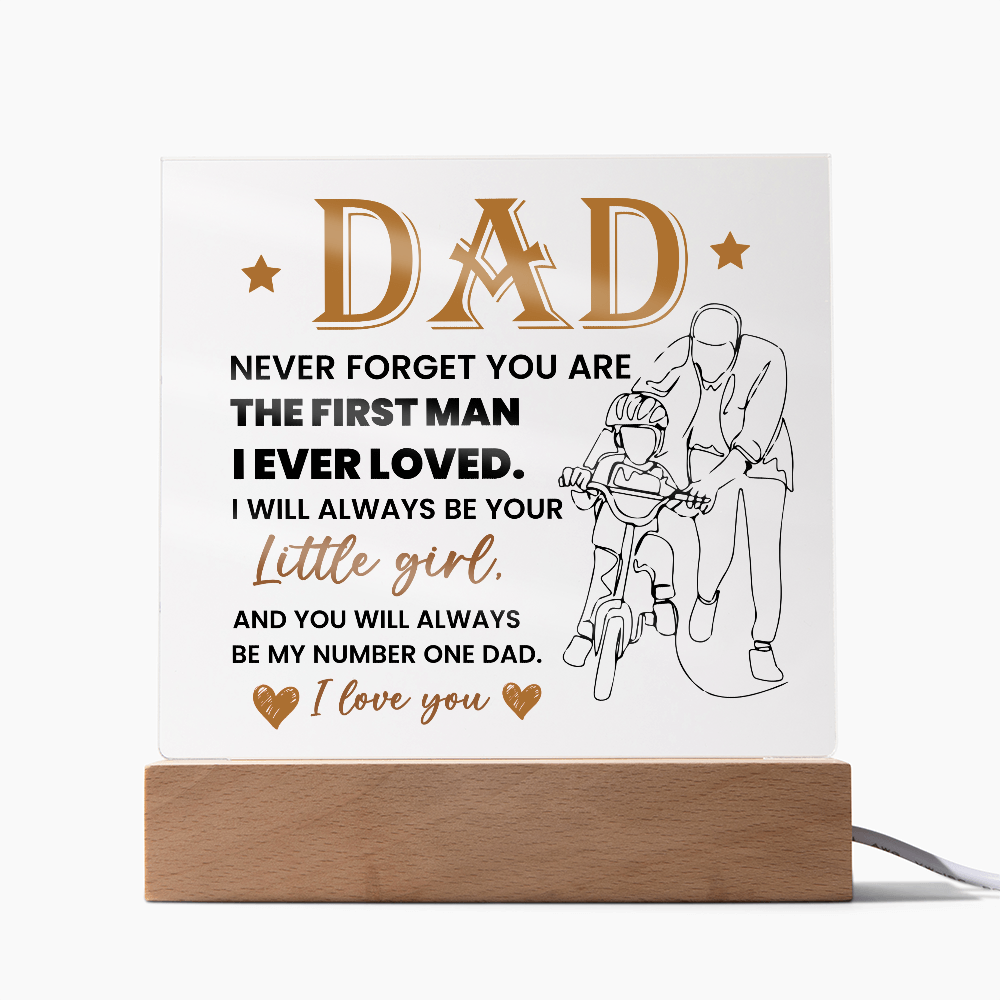 To My Dad - Acrylic Square Plaque Gift