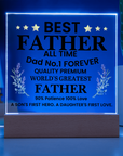 To My Dad - Acrylic Square Plaque Gift