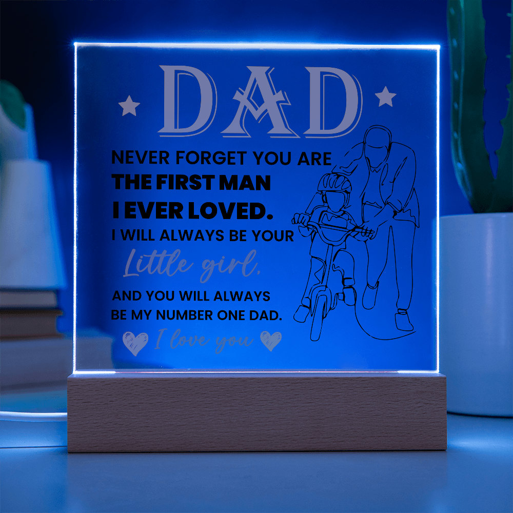 To My Dad - Acrylic Square Plaque Gift