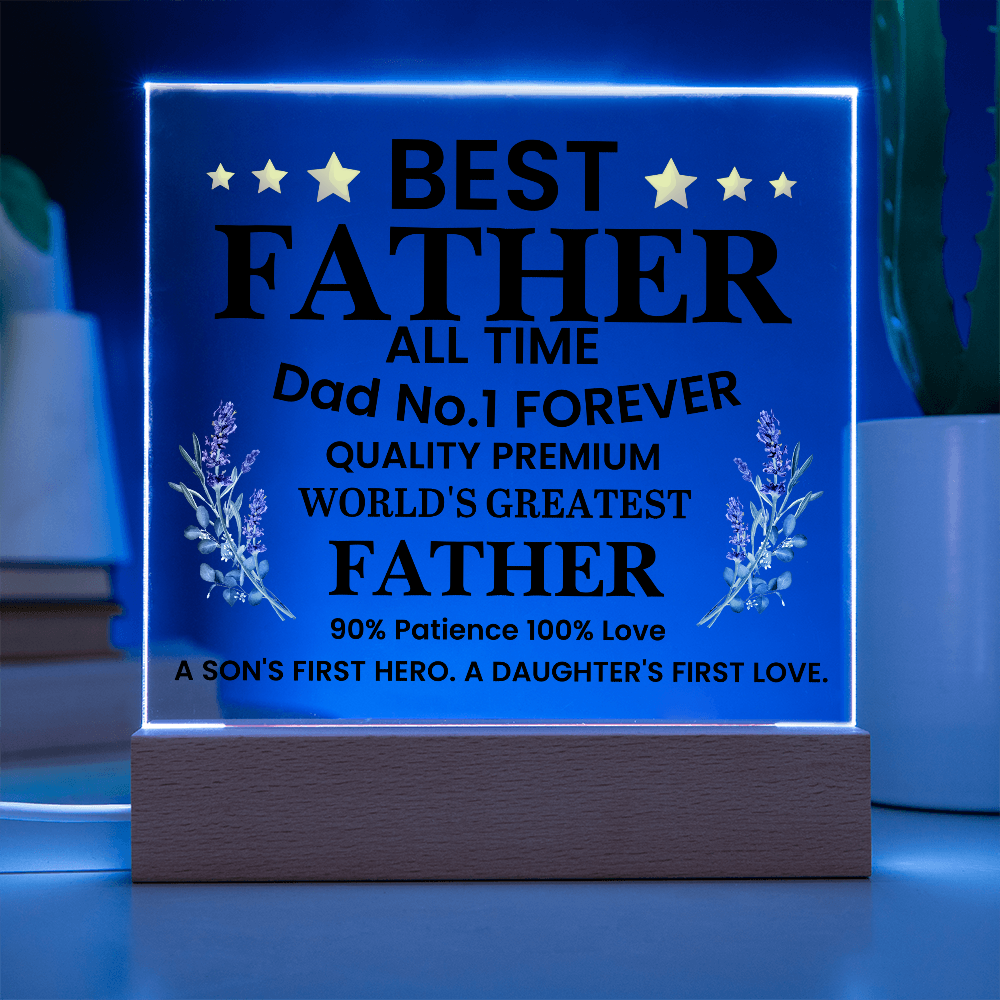 To My Dad - Acrylic Square Plaque Gift