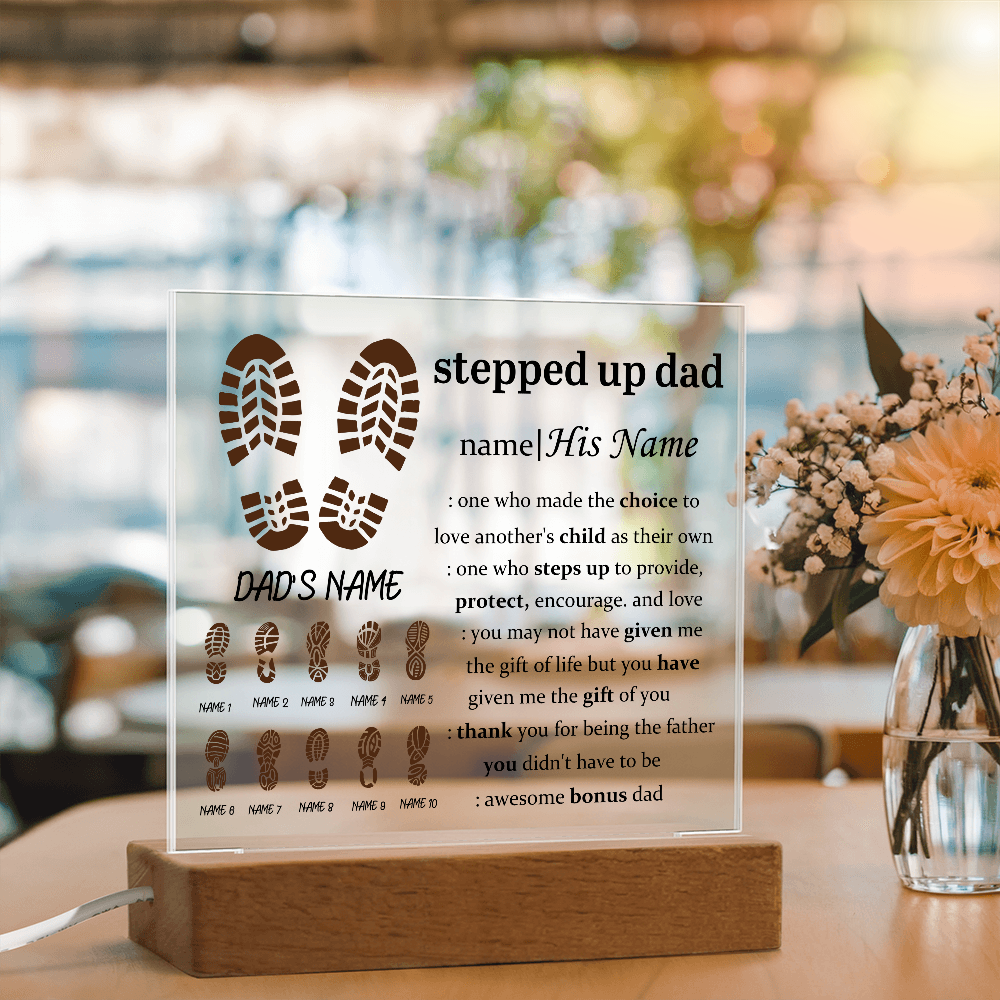 To My Dad - Acrylic Square Plaque Gift