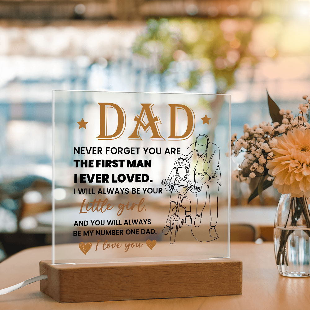 To My Dad - Acrylic Square Plaque Gift