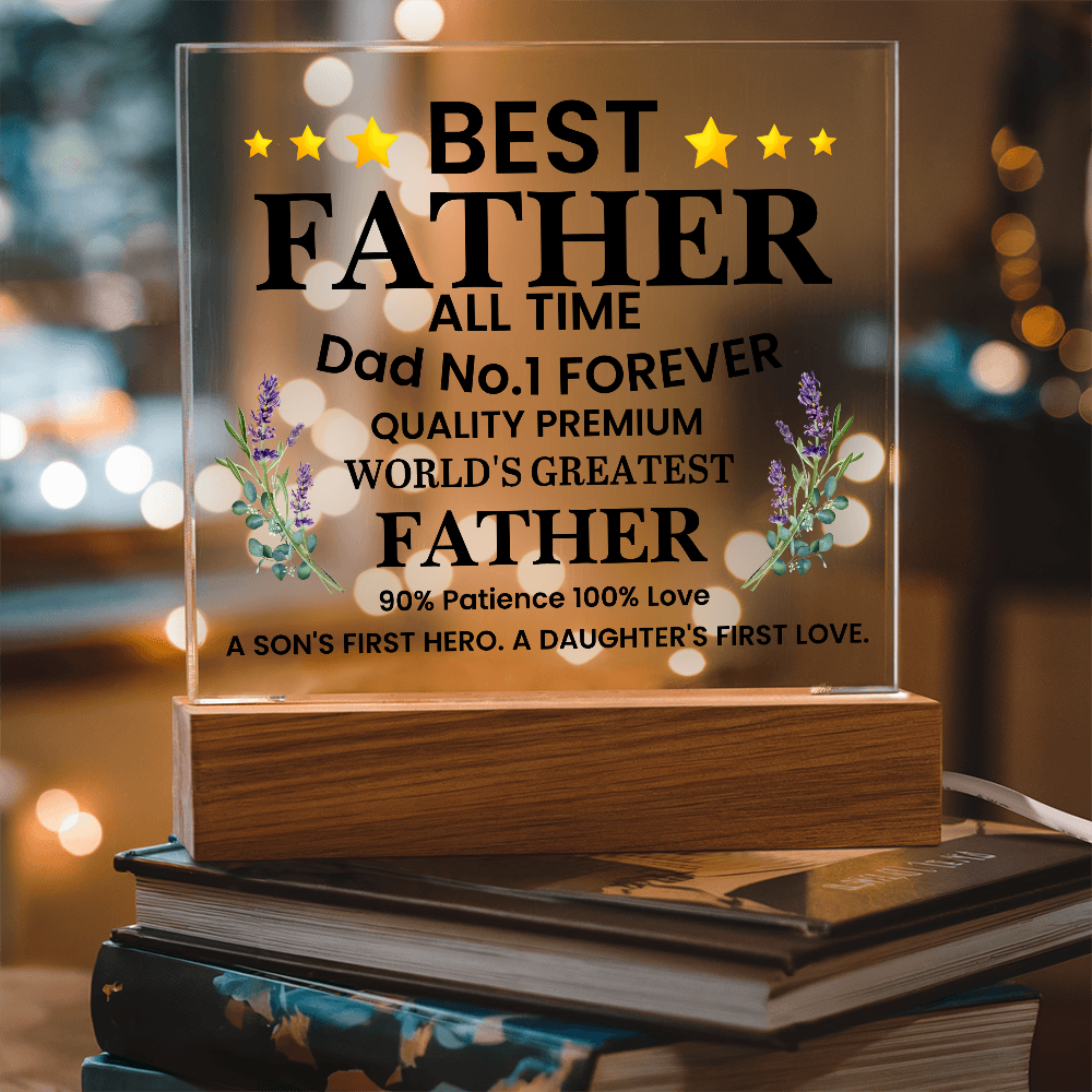 To My Dad - Acrylic Square Plaque Gift