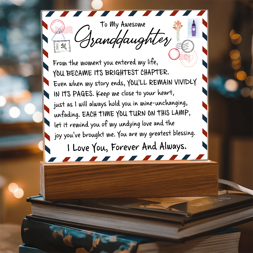 To My Wife - Acrylic Square Plaque Gift