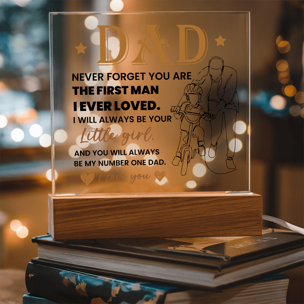 To My Dad - Acrylic Square Plaque Gift