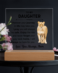 To My Daughter - Acrylic Square Plaque