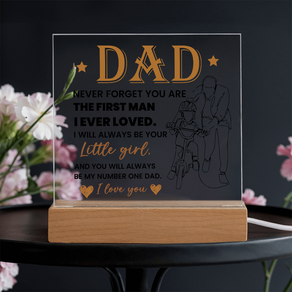 To My Dad - Acrylic Square Plaque Gift