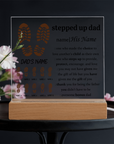 To My Dad - Acrylic Square Plaque Gift