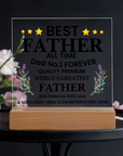 To My Dad - Acrylic Square Plaque Gift