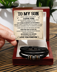 To My Son - Love You Forever Bracelet Gift
