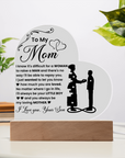To My Son - Acrylic Heart Plaque Gift From Mom