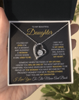 To My Daughter - Forever Love Necklace Gift