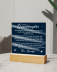 To My Granddaughter - Acrylic Square Gift