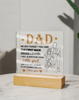 To My Dad - Acrylic Square Plaque Gift