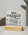 To My Dad - Acrylic Square Plaque Gift