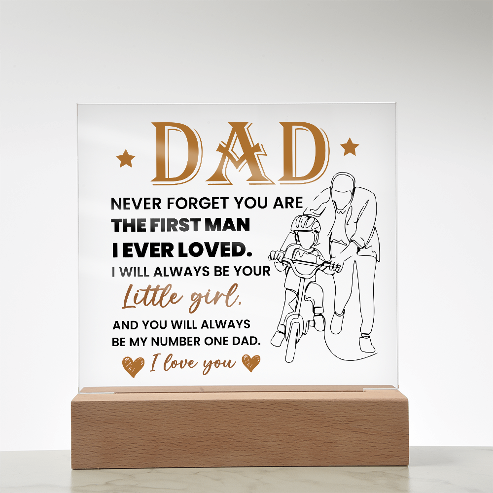 To My Dad - Acrylic Square Plaque Gift