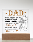 To My Dad - Acrylic Square Plaque Gift