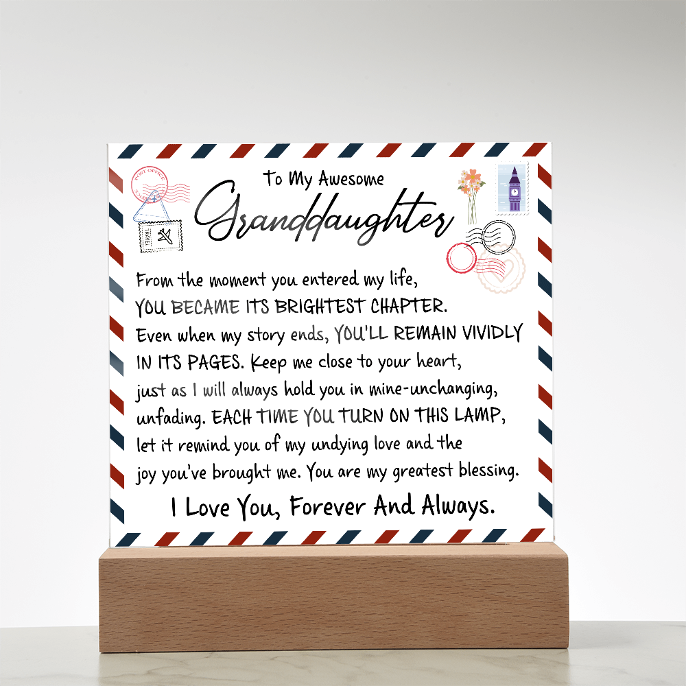 To My Wife - Acrylic Square Plaque Gift
