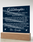 To My Granddaughter - Acrylic Square Gift