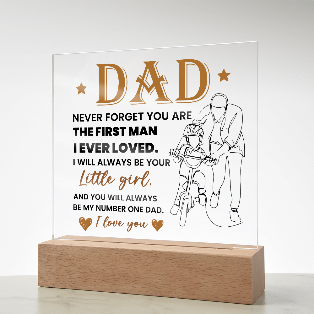 To My Dad - Acrylic Square Plaque Gift