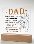 To My Dad - Acrylic Square Plaque Gift