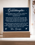 To My Granddaughter - Acrylic Square Gift